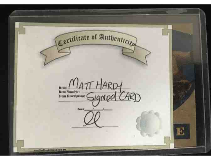 WWE's Matt Hardy Autographed Trading Card