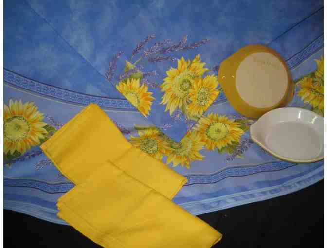 Provence Tablecloth, Baking Dishes & More