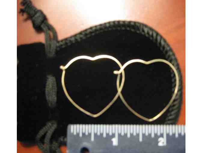 Heart Hoop Earrings in 'Grand' by Helen Marien Lee