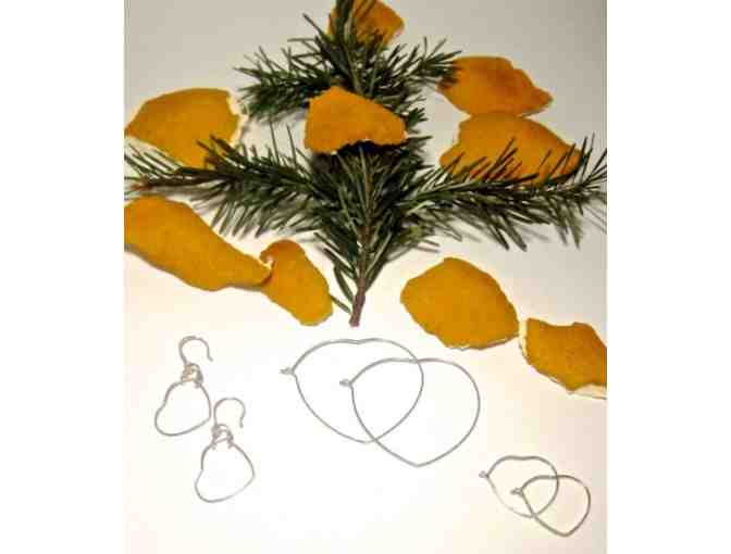 Heart Hoop Earrings in 'Grand' by Helen Marien Lee