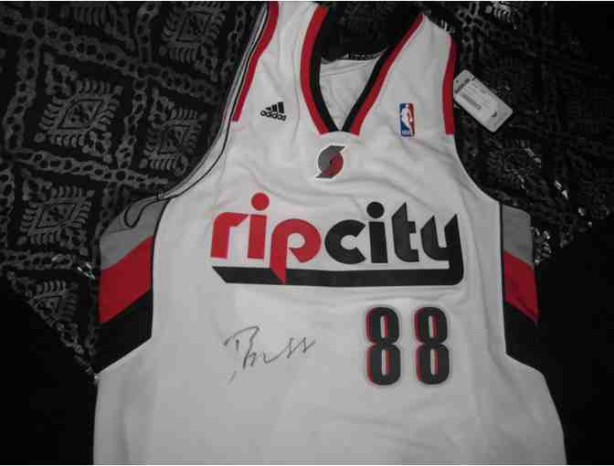 Nicolas Batum Blazers Signed Jersey