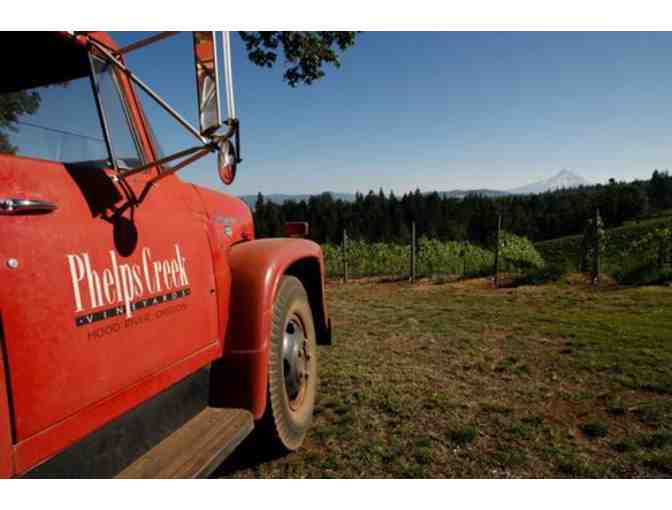 Phelps Creek Vineyard Tour, Tasting and More Wine