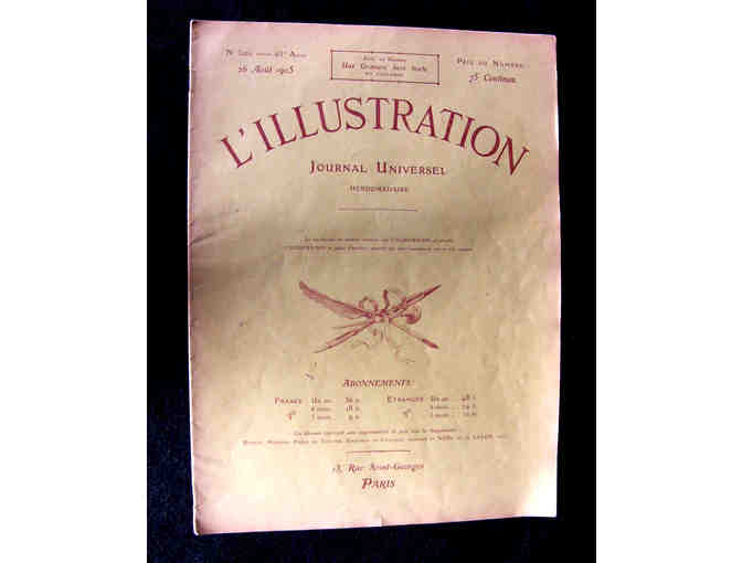 Vintage French Illustrated Publication from 1905