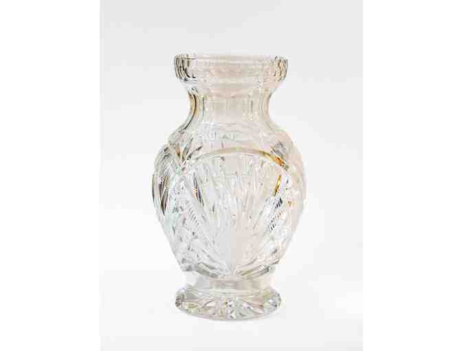 Engraved Crystal Vase