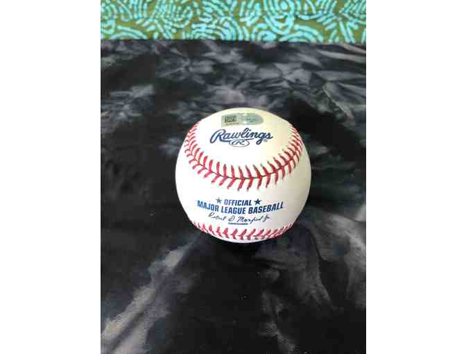 Autographed baseball ball from Johnny Cueto, The San Francisco Giants