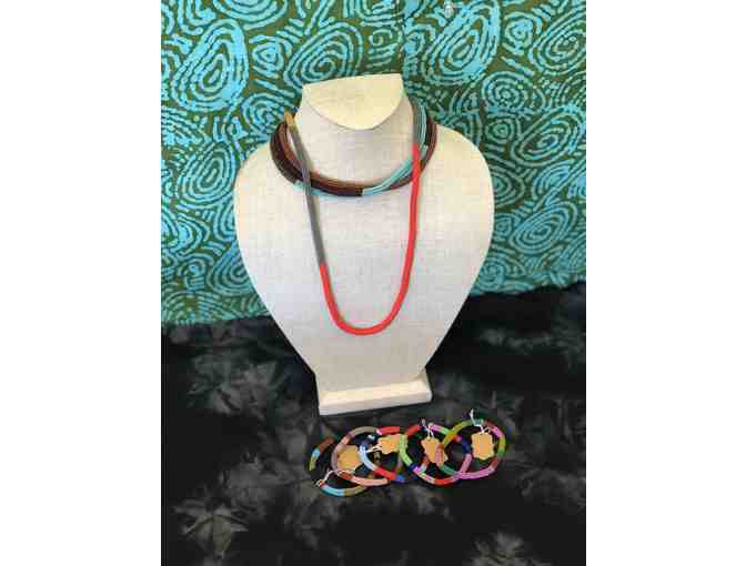2 (two) Necklace with 5 (five) Bracelets: Beaded in Guatemala