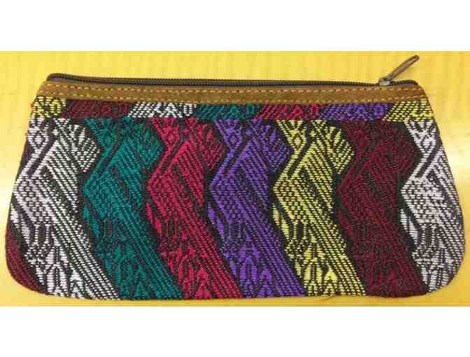 Guatemalan Suede Bag and Embroidered Change Purse
