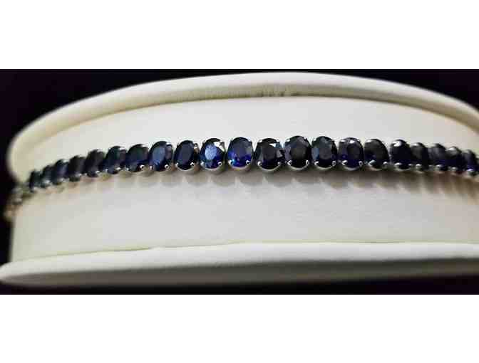 Sapphire White Gold Necklace