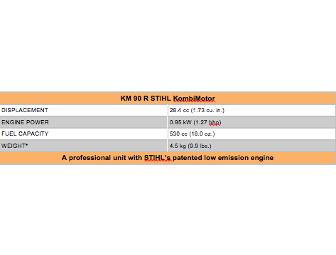 STIHL 90R KombiMotor w/ KM Blower attachment