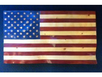 United States Flag, Red Cedar and Pine