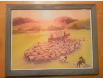 (2) Pictures of Sheep Camps by Ben Upchurch