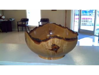 12 Inch Hand Carved Maple Bowl by Jackie Smith