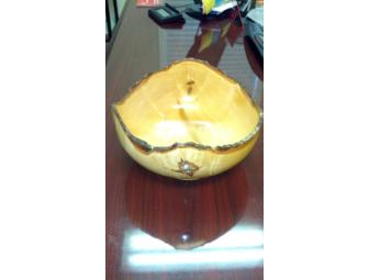 12 Inch Hand Carved Maple Bowl by Jackie Smith