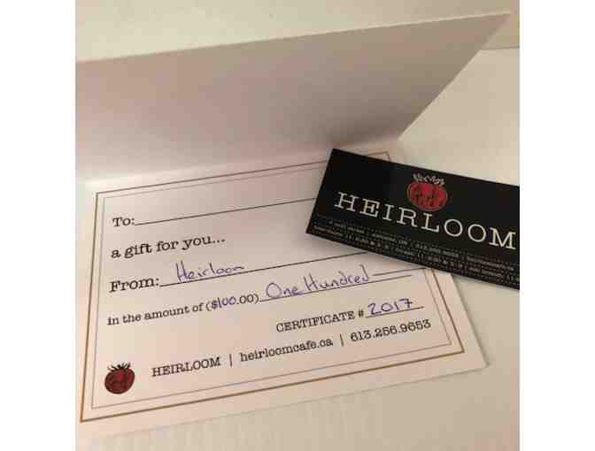 Gift Certificate - Heirloom Cafe