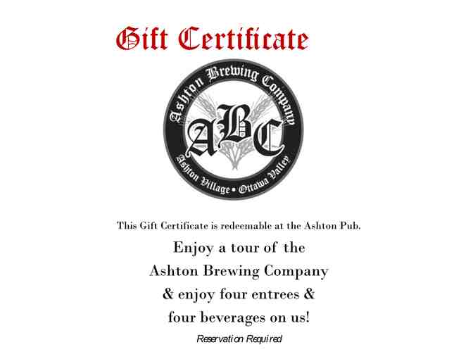 Ashton Pub - Gift Certificate