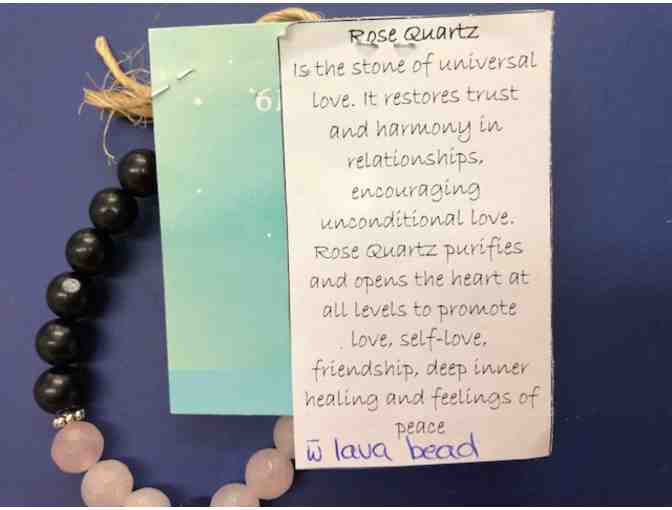 Blue Moon Beads - bracelet - Rose Quartz
