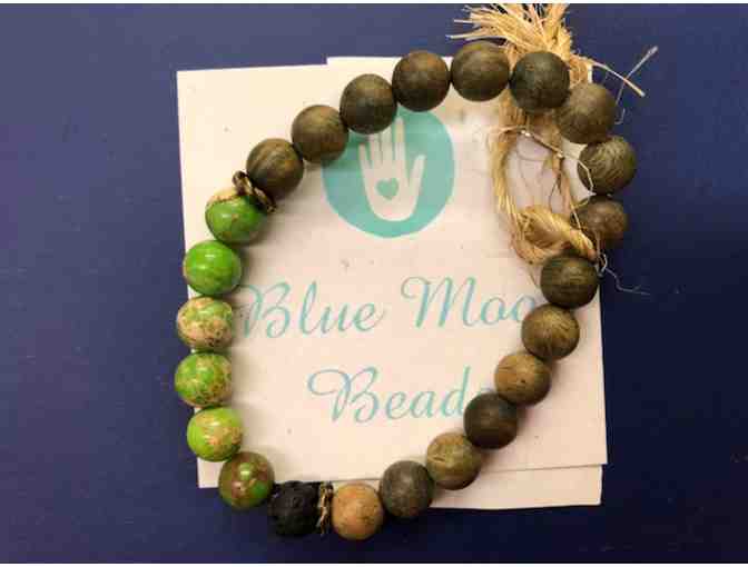 Blue Moon Beads - bracelet - Green Jasper