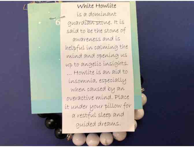Blue Moon Beads - bracelet - White Howlite