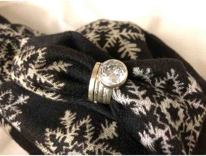 Silpada Zirconia Ring with four bands