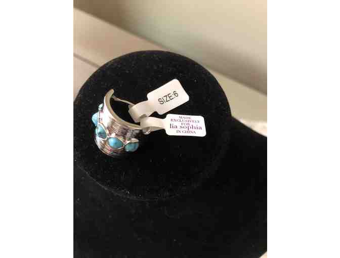 Lia Sophia Turquoise Ring - Sz 6