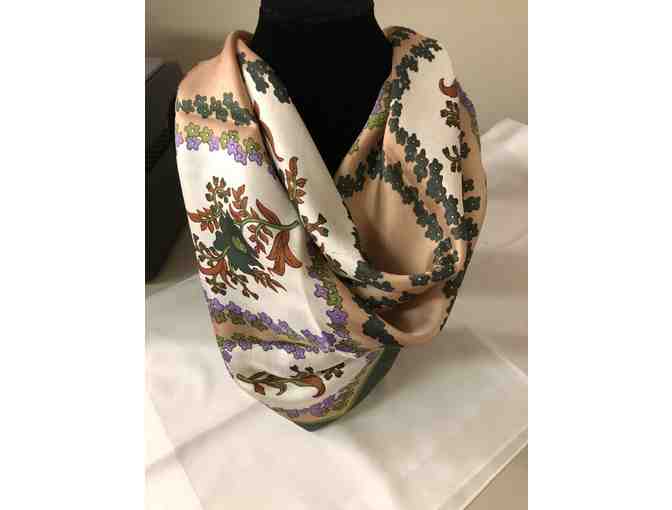 26' Square Scarf - floral pattern