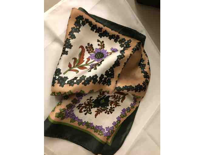 26' Square Scarf - floral pattern