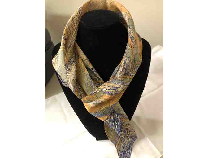 Navy and Burnt Sienna Scarb