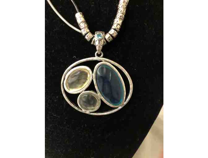 Black Rope and Silver Tone chain Set