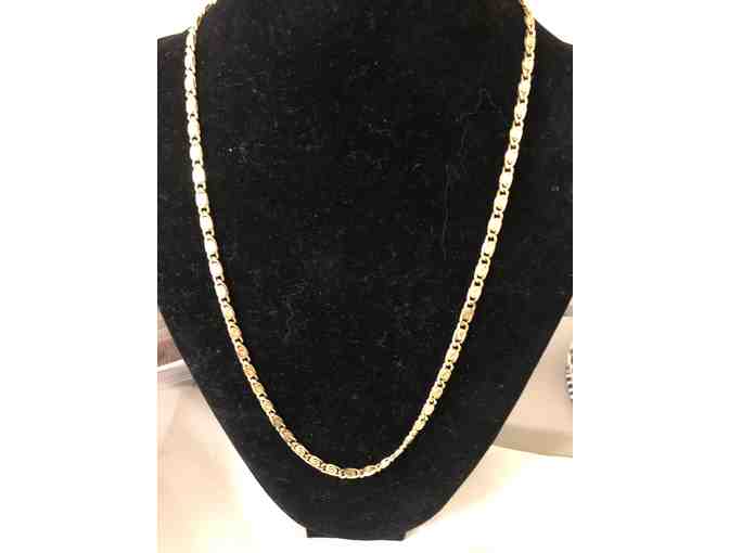 Greek Style gold-tone chain Necklace
