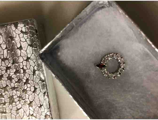 Beautiful Zirconia and Ruby stone pendant