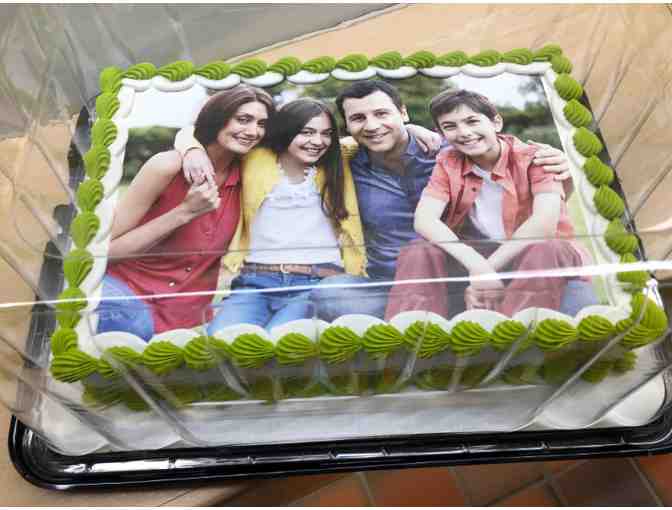 1/ 4 Cake - slab cake with photo image