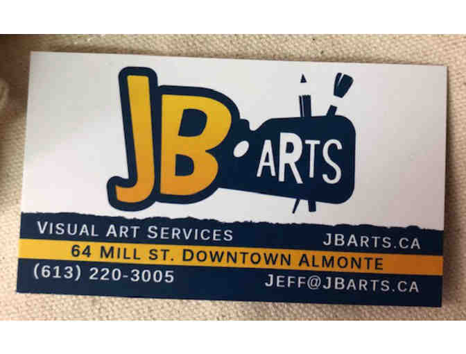 JB Arts - $50 Gift Card & Unique to Almonte Bag