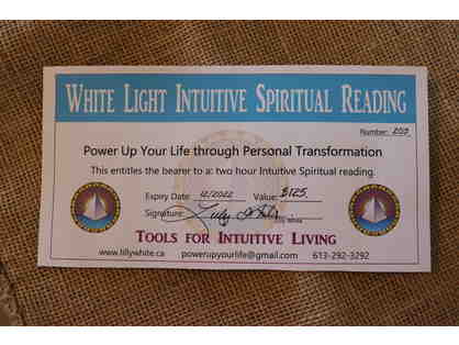 White Light Intuitive Spiritual Reading