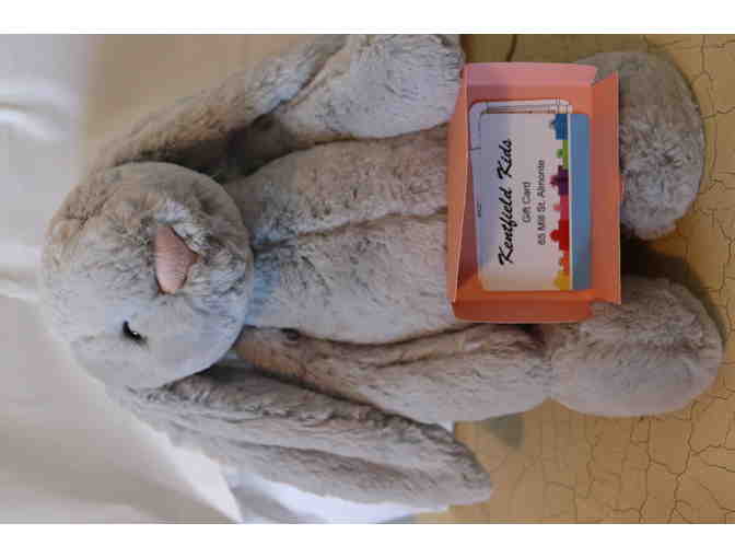 Kentfield Kids - Large Bashful Gray Bunny and Gift Certificate
