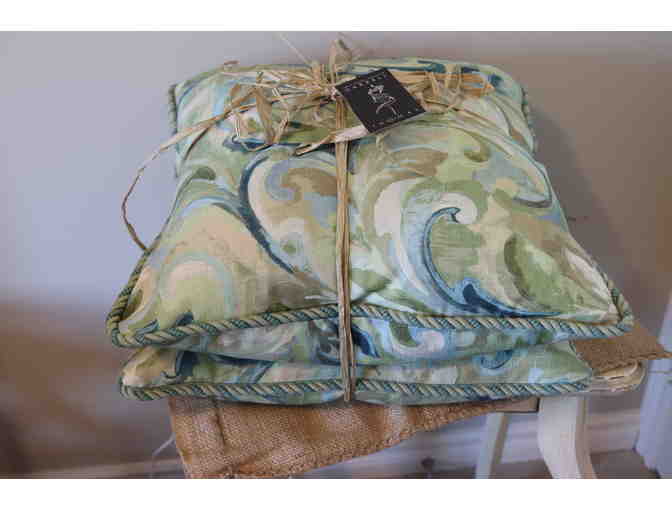 Darrell Thomas Textiles - Two Decorator Pillows - 100% Cotton