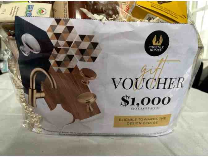 PRICE REDUCED - BID NOW Gourmet Gift Basket Plus a $1,000 Phoenix Home Voucher
