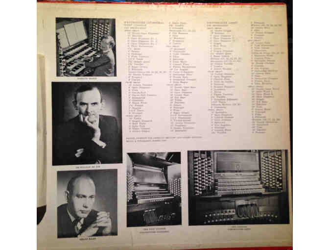 The First International Congress of Organists, London, 1957. LP Recording. Rare!