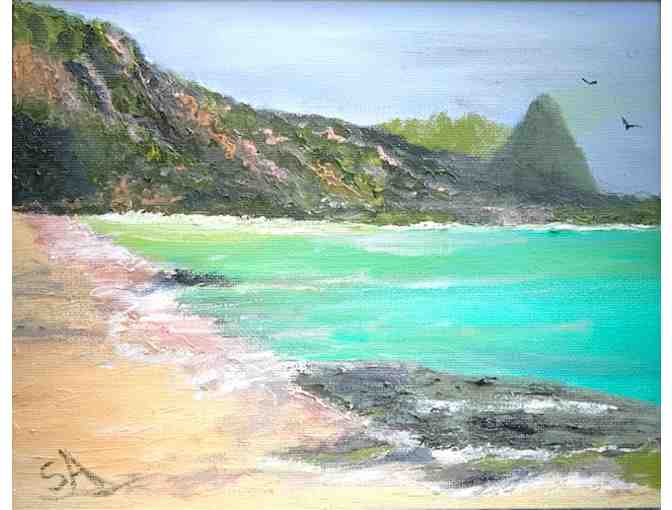 'Tranquil Waters' original oil painting by Sandra Ambrose, Kauai