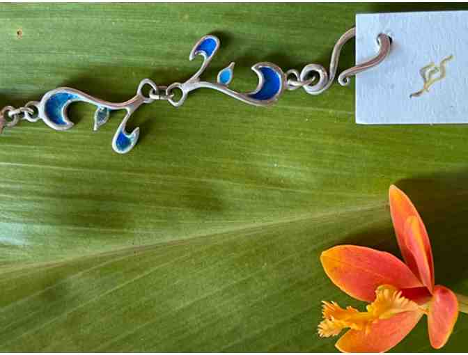 Sittin Turquoise Enamel Bracelet By Amiee Golant