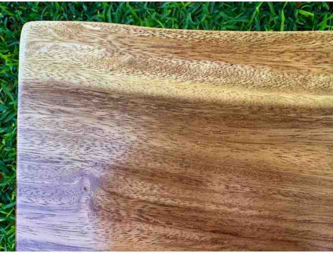 Koa cantilevered end table By Ray Nitta, Kauai