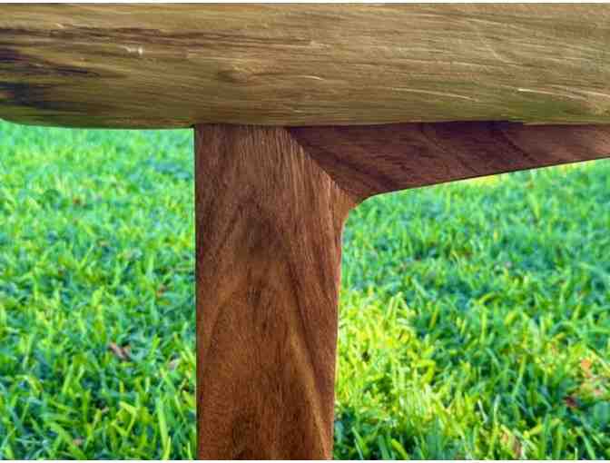 Koa cantilevered end table By Ray Nitta, Kauai