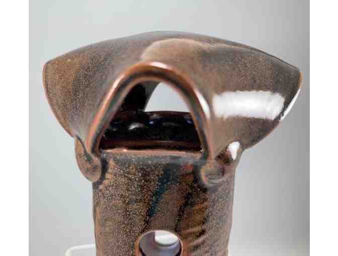 Ceramic Lantern - Brown By Ron Hanatani