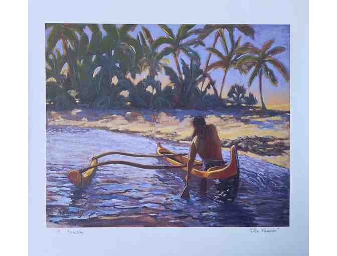 'The Paddler' Giclee on Canvas by Angela Headley