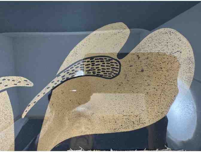 Lawai Anthuriums Handmade Original Woodblock Print by Shannon Hiramoto