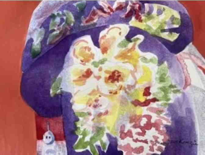 Geisha Orginial Watercolor Painting By Molly McKenzie