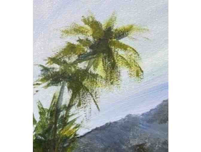 View of Diamond Head Original Acrylic By Molly Mckenzie
