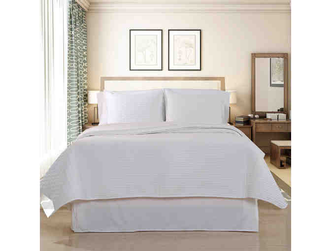 Luxury Quilted Coverlet & Separate Sham