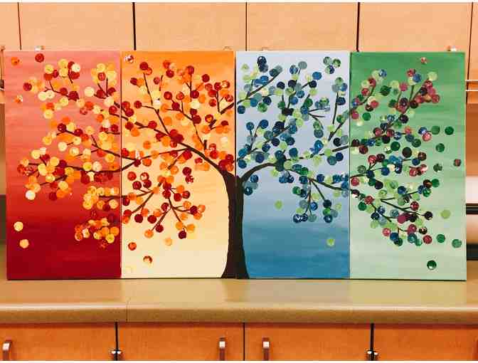 Kindergarten - The Friendship Tree, Panel 1 Vermillion Red