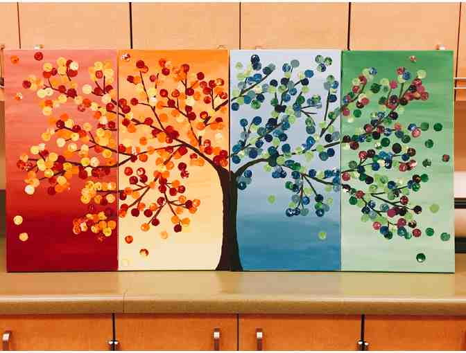 Kindergarten - The Friendship Tree, Panel 3 Cerulean Blue