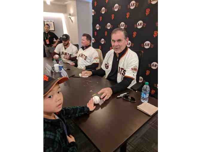 4 tickets to the SF Giants vs. Milwaukee Brewers and Baseball signed by Bruce Bochy
